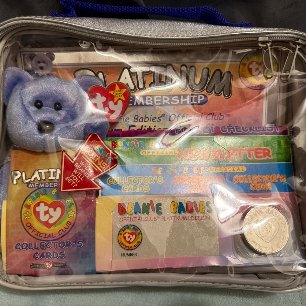 TY Beanie Babies Official Club Platinum Membership Kit